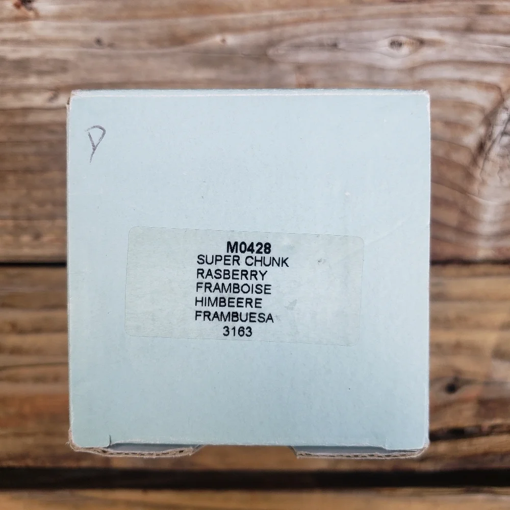PartyLite Super Chunk Rasberry 3" x 4" Pillar Candle - Square - Picture 8 of 13